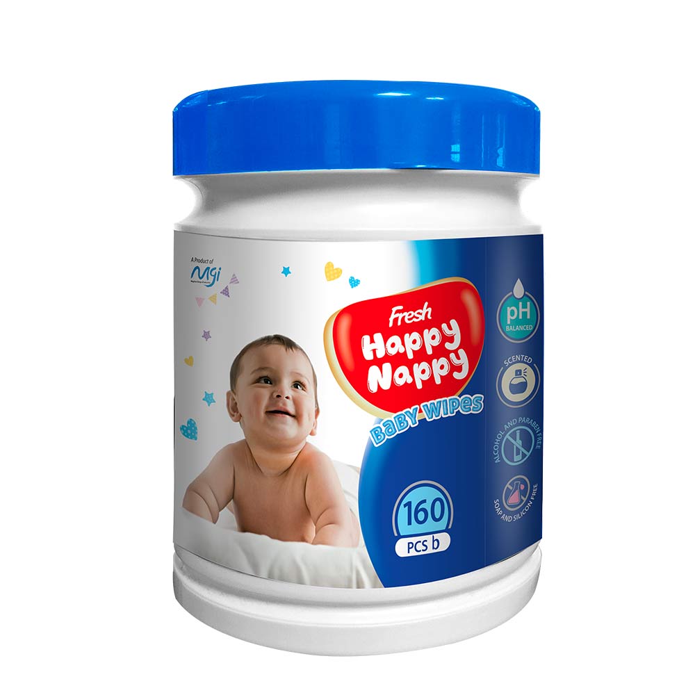 Fresh Happy Nappy Baby Wipes 240pcs